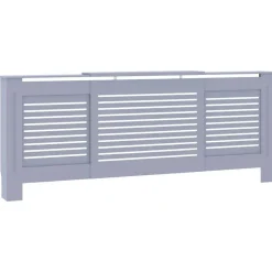 vidaXL radiatorskjuler 205 cm MDF grå