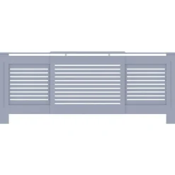 vidaXL radiatorskjuler 205 cm MDF grå