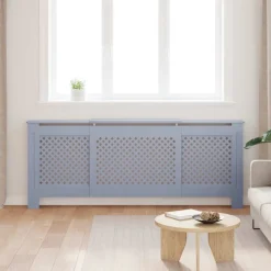 vidaXL radiatorskjuler 205 cm MDF grå