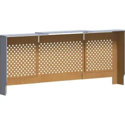 vidaXL radiatorskjuler 205 cm MDF grå