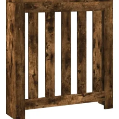 vidaXL radiatorskjuler 78x20x82 cm konstrueret træ røget egetræsfarve