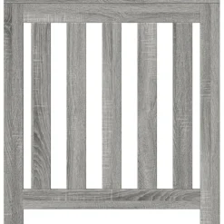 vidaXL radiatorskjuler 78x20x82 cm konstrueret træ grå sonoma-eg