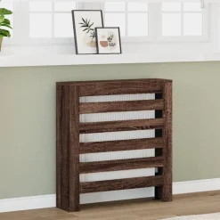 vidaXL radiatorskjuler 78x20x82 cm konstrueret træ brun egetræsfarvet