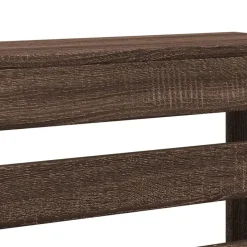 vidaXL radiatorskjuler 78x20x82 cm konstrueret træ brun egetræsfarvet