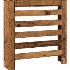 vidaXL radiatorskjuler 78x20x82 cm konstrueret træ antikt træ