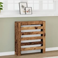 vidaXL radiatorskjuler 78x20x82 cm konstrueret træ antikt træ