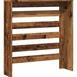 vidaXL radiatorskjuler 78x20x82 cm konstrueret træ antikt træ