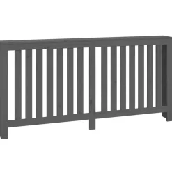 vidaXL radiatorskjuler 169x19x84 cm massivt fyrretræ grå