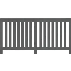 vidaXL radiatorskjuler 169x19x84 cm massivt fyrretræ grå