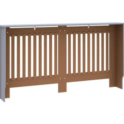 vidaXL radiatorskjuler 152x19x81,5 cm MDF antracitgrå