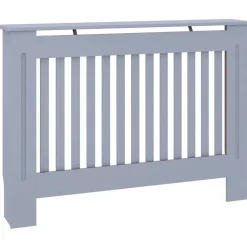 vidaXL radiatorskjuler 112x19x81,5 cm MDF grå
