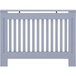 vidaXL radiatorskjuler 112x19x81,5 cm MDF grå