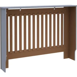 vidaXL radiatorskjuler 112x19x81,5 cm MDF grå
