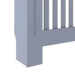 vidaXL radiatorskjuler 112x19x81,5 cm MDF grå