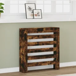 vidaXL radiatorskjuler 78x20x82 cm konstrueret træ røget egetræsfarve