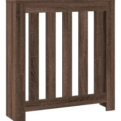 vidaXL radiatorskjuler 78x20x82 cm konstrueret træ brun egetræsfarvet