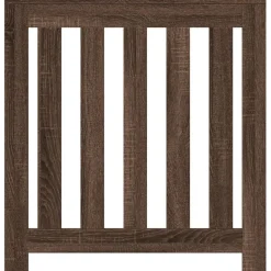 vidaXL radiatorskjuler 78x20x82 cm konstrueret træ brun egetræsfarvet