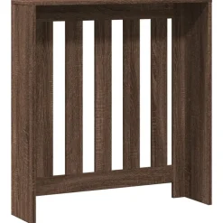 vidaXL radiatorskjuler 78x20x82 cm konstrueret træ brun egetræsfarvet