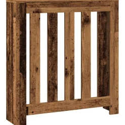 vidaXL radiatorskjuler 78x20x82 cm konstrueret træ antikt træ
