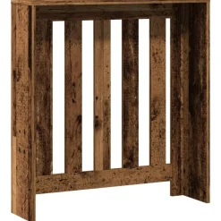 vidaXL radiatorskjuler 78x20x82 cm konstrueret træ antikt træ