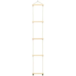 vidaXL rebstige til børn 30x168 cm massivt træ og PE