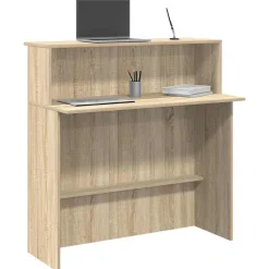 vidaXL receptionsdisk Sonoma eg 100x50x103,5 cm konstrueret træ