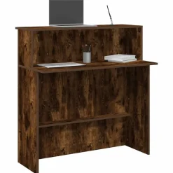 vidaXL receptionsskranke 100x50x103,5 cm konstrueret træ