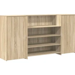 vidaXL receptionsskranke 200x50x103,5 cm konstrueret træ sonoma-eg