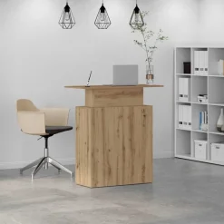 vidaXL receptionsskranke 100x40x104 cm konstrueret træ kunsteg