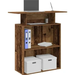 vidaXL receptionsskranke 100x40x104 cm konstrueret træ antikt træ