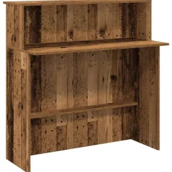 vidaXL receptionsskranke antikt træ 100x50x103,5 cm konstrueret træ