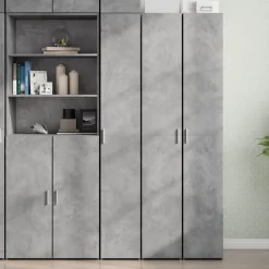 vidaXL reol 30x42,5x185 cm konstrueret træ betongrå