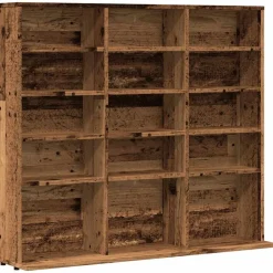 vidaXL reol 100x23x89,5 cm konstrueret træ antikt trælook