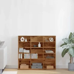 vidaXL reol 100x23x89,5 cm konstrueret træ antikt trælook
