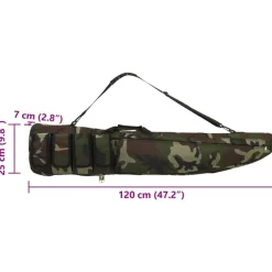 vidaXL riffeltaske med skulderstrop 120 cm oxfordstof