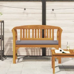 vidaXL Rosebænk Naturlig 114 x 46 x 82,5 cm Massivt Akacietræ