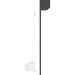 vidaXL Rullegardin Antracit 70 x 100 cm Aluminium og Polyurethan