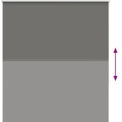 vidaXL rullegardin mørklægning 125x175 cm stofbredde 121,6cm polyester
