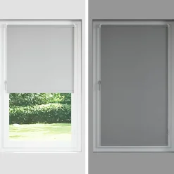 vidaXL rullegardin mørklægning 125x175 cm stofbredde 121,6cm polyester