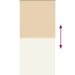 vidaXL rullegardin mørklægning 110x210 cm stofbredde 105,7cm polyester