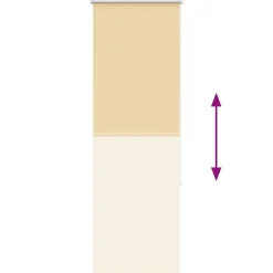 vidaXL rullegardin mørklægning 40x130 cm stofbredde 35,7 cm polyester