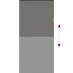 vidaXL rullegardin mørklægning 105x230 cm stofbredde 100,7cm polyester