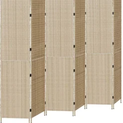 vidaXL Rumdeler Beige 292 x 180 cm polyrattan