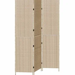 vidaXL Rumdeler Beige 147 x 180 cm polyrattan
