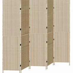 vidaXL Rumdeler Beige 242 x 180 cm polyrattan