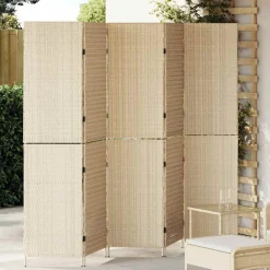 vidaXL Rumdeler Beige 242 x 180 cm polyrattan