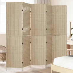 vidaXL Rumdeler Beige 242 x 180 cm polyrattan