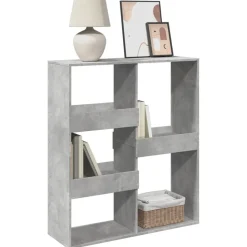 vidaXL rumdeler 100x33x115 cm konstrueret træ betongrå