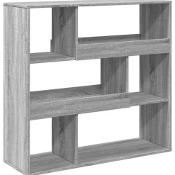 vidaXL rumdeler 100x33x94,5 cm konstrueret træ grå sonoma-eg