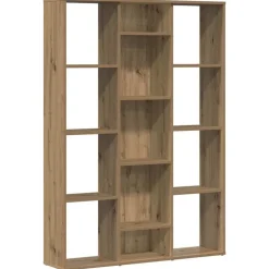vidaXL rumdeler/bogreol 100x24x140 cm konstrueret træ artisan eg